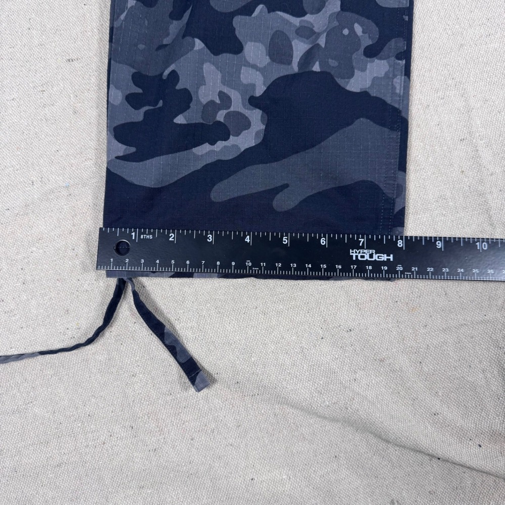 Adidas Cargo Pants Mens Medium Grey Black Camo Good Ripstop IK3535 Trefoil - Picture 13 of 13